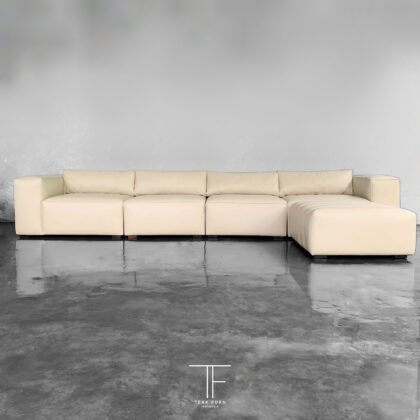Long Set Sofa Rocco + Bread Ottoman