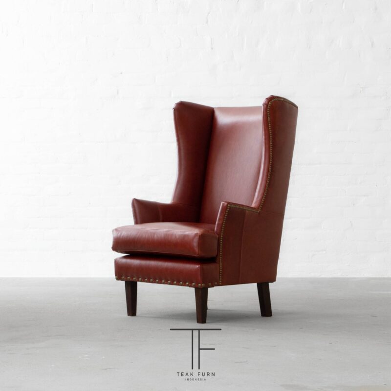 Kursi Cheshire Leather Armchair - Image 4