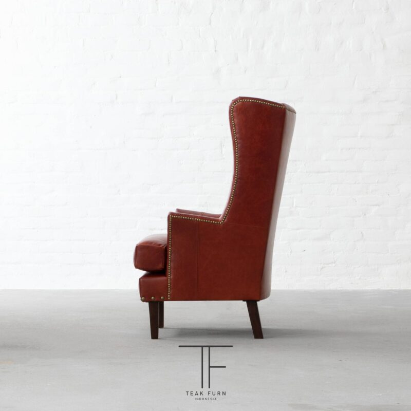 Kursi Cheshire Leather Armchair - Image 6
