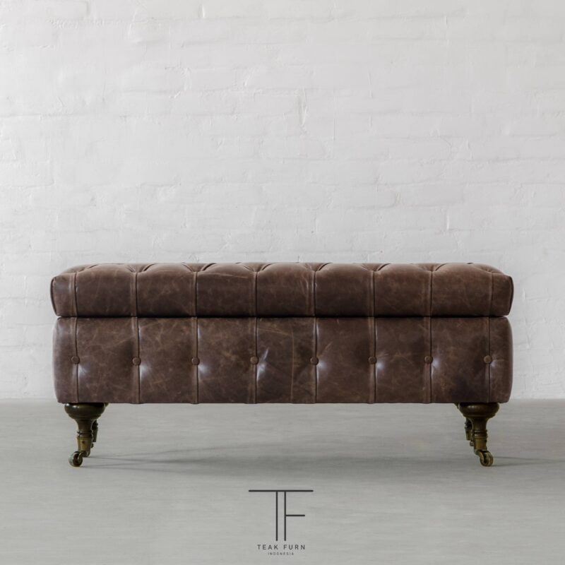 Newcastle Leather Bench