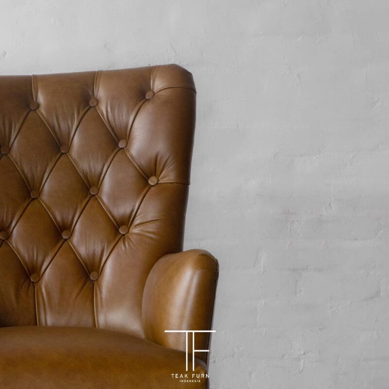 Kursi Vern Leather Armchair - Image 4