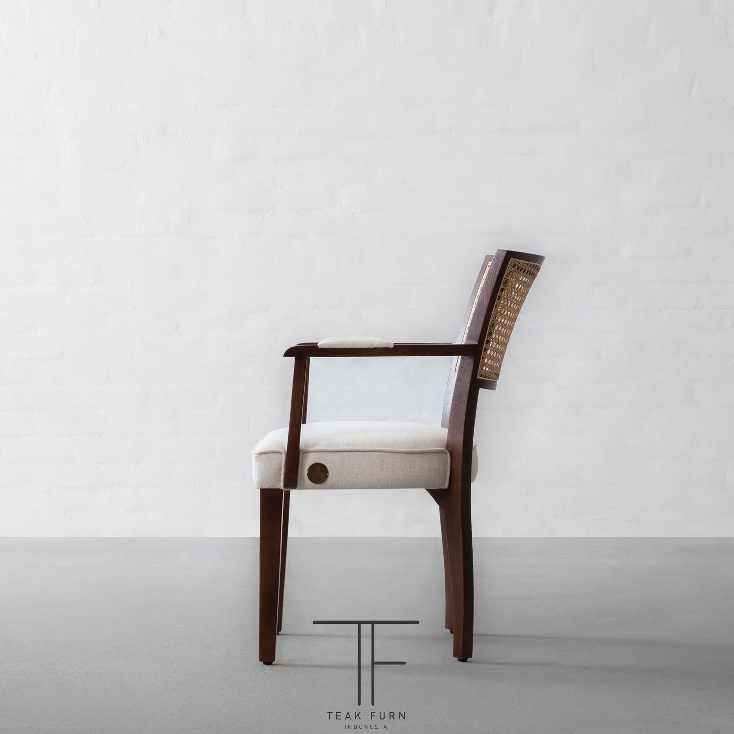 Kursi Makan Rattan With Arm - Image 8