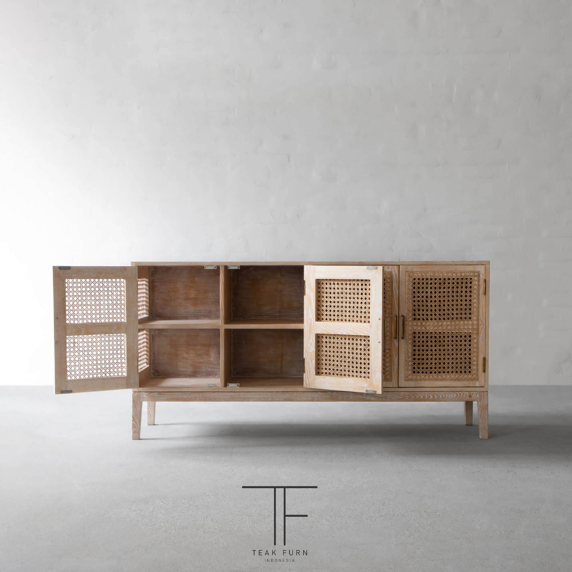 Rattan Art Cabinet - Image 2