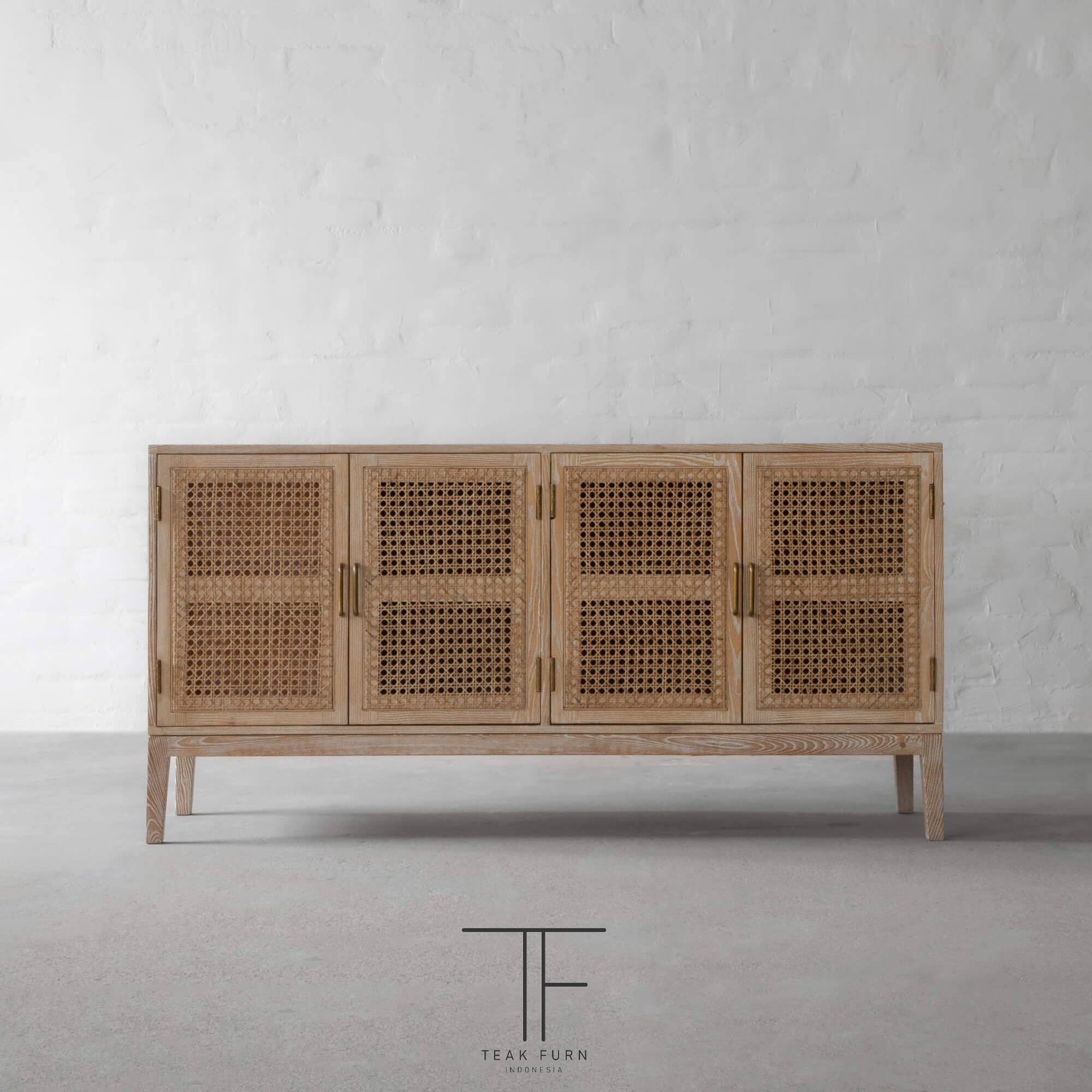 Rattan Art Cabinet