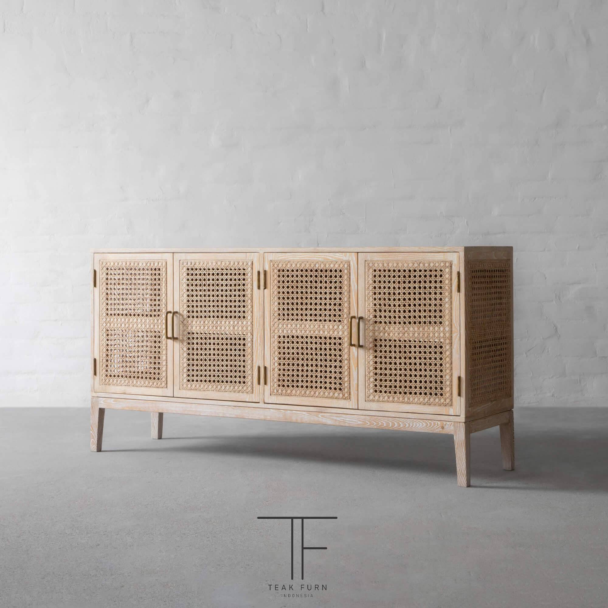 Rattan Art Cabinet - Image 4